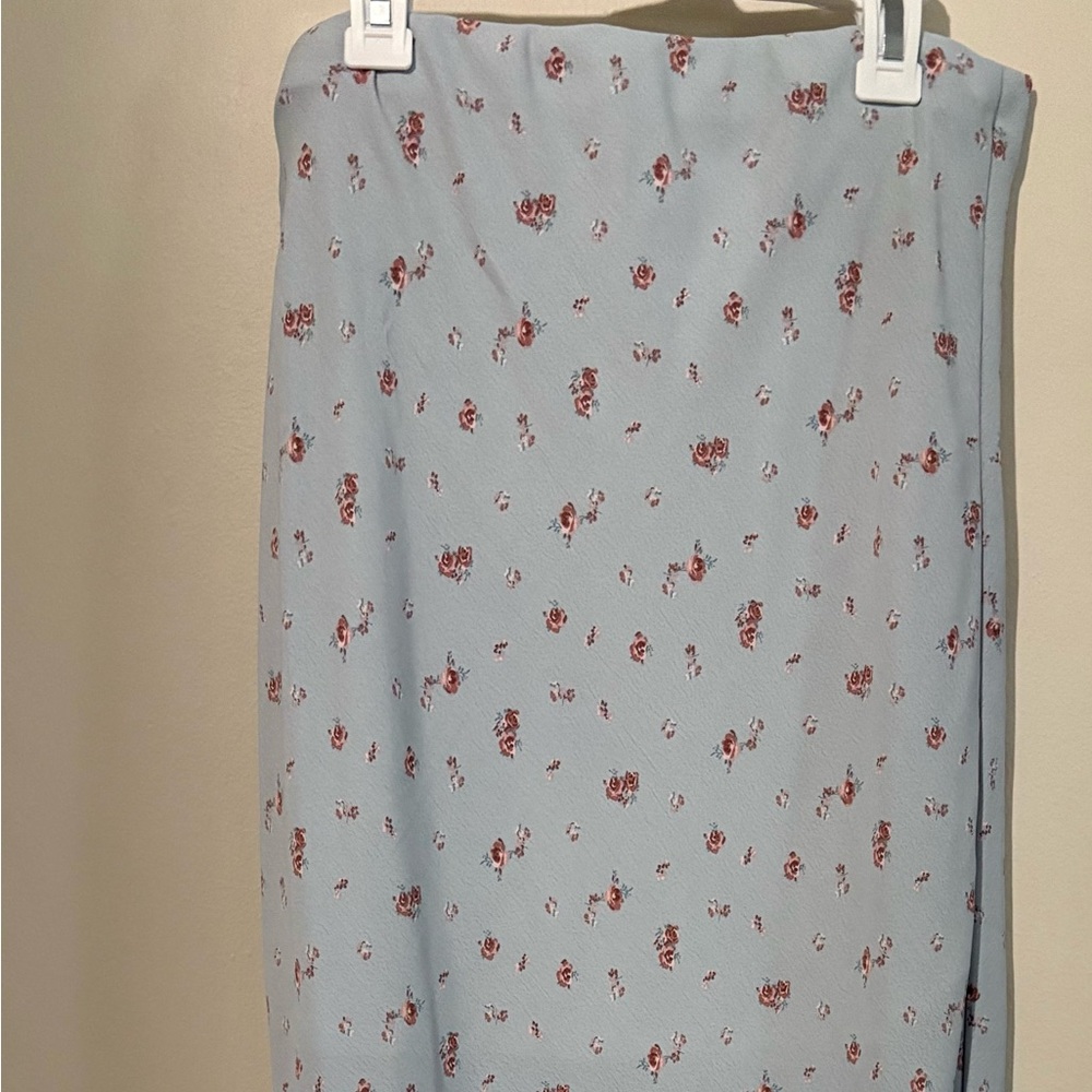 Altar’d State blue flowery long/midi skirt